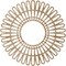 Ekena Millwork Cornelius Wood Fretwork Pierced Ceiling Medallion, Red Oak, 40"OD x 14 7/8"ID x 3/8"T CMWP40X0375CRRO - alternate 3